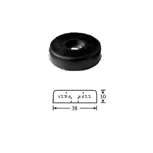 Adam Hall 4906 Gummifuß mit Stahlscheibe 38mm x 10mm
