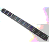 Adam Hall 87221VH U-Rackblende 19Zoll 1HE 2mm Stahl, horizontale Schlitze