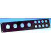Adam Hall 872216 U-Rackblende 19Zoll 2HE, 8x D-Serie, 2x 8pol Speakon oder EP