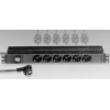 Adam Hall 87472 Stromverteilung 19Zoll 1HE, Schuko m. Schalter - 6x + 6x Schuko