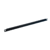 Adam Hall 872205STL U-Rackblende 19Zoll 0,5HE 2mm Stahl schwarz pulverbeschichtet