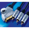 Clicktronic HC 4-150 Clicktronic Scart - 3x Cinch (2x Audio, 1x Video) Schalter 1,5m