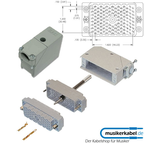 Edac 516-120-000-301 Edac 516-Series Einsatz 120pol male (Kabelstecker)