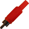   Cinchstecker, Kunststoff, rot