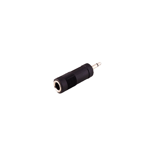   Adapter Klinkenstecker 3,5mm mono an Klinkenbuchse 6,3mm mono