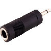 Adapter Klinkenstecker 3,5mm stereo an 6,3mm Klinkenbuchse 6,3mm mono