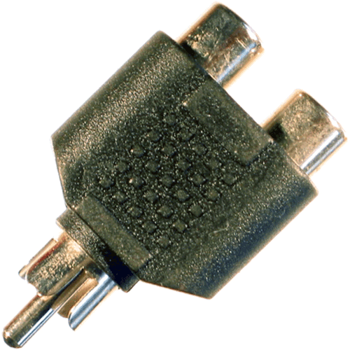 Adapter Cinchstecker auf 2x Cinchbuchse