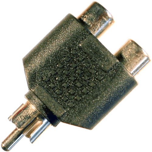   Adapter Cinchstecker auf 2x Cinchbuchse