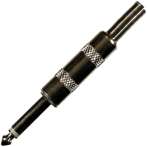   Klinkenstecker 6,3mm mono metall