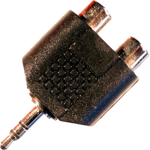 Adapter Klinkenstecker 3,5mm stereo auf 2x Cinchbuchse