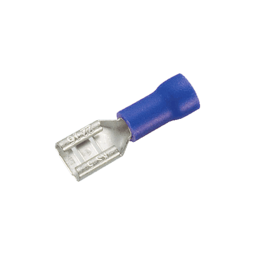  Flachsteckhülse 4,75mm blau, für 1,5qmm bis 2,5qmm