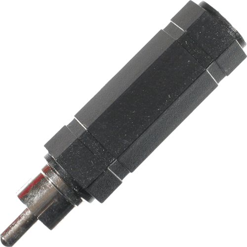   Adapter Cinchstecker an Klinkenbuchse 6,3mm mono