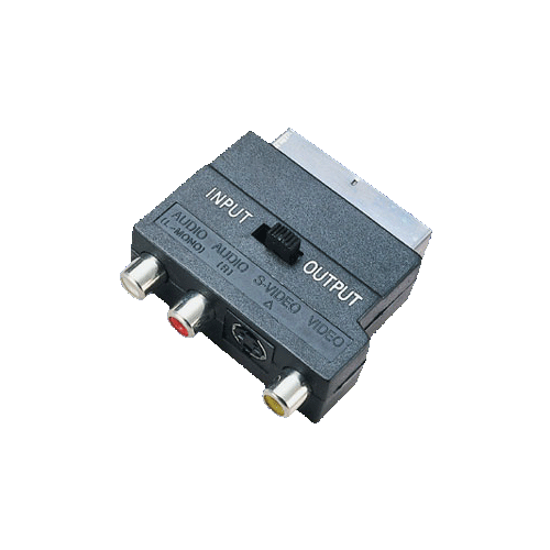 Adapter Scartstecker auf 3x Cinch und S-VHS