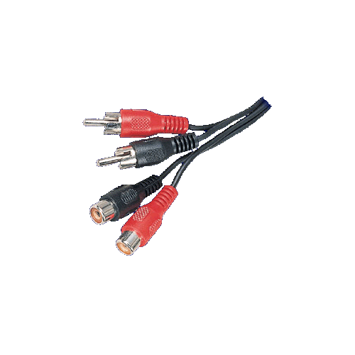 2x Cinchstecker - 2x Cinchkupplung 1,5m