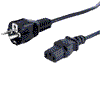   Netzkabel Schukostecker an Kaltgerätekupplung 2,0m