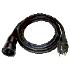 Musikerkabel.de I000204 Gummi-Leitung H07RN-F 3G1,5qmm mit Gummistecker  3m