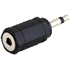  Adapter Klinkenstecker 3,5mm mono an Klinkenbuchse 3,5mm stereo