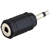 Adapter Klinkenstecker 3,5mm stereo an Klinkenbuchse 3,5mm mono