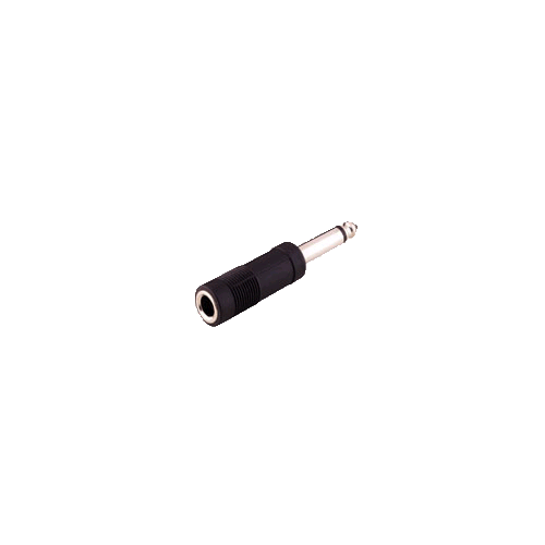   Adapter Klinkenstecker 6,3mm mono an Klinkenbuchse 6,3mm stereo