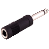   Adapter Klinkenstecker 6,3mm mono an Klinkenbuchse 6,3mm stereo