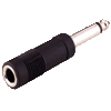 Adapter Klinkenstecker 6,3mm mono an Klinkenbuchse 6,3mm stereo