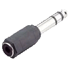 Adapter Klinkenstecker 6,3mm stereo an Klinkenbuchse 6,3mm mono