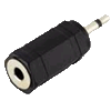   Adapter Klinkenstecker 2,5mm mono an Klinkenbuchse 3,5mm mono
