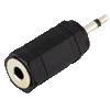 Adapter Klinkenstecker 2,5mm mono an Klinkenbuchse 3,5mm mono