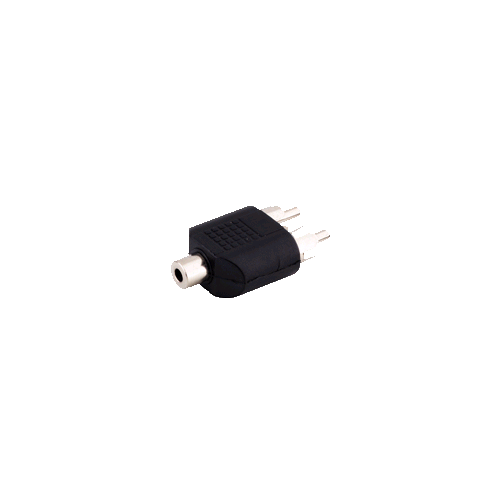 Adapter Klinkenbuchse 3,5mm mono auf 2x Cinchstecker
