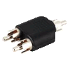   Adapter Cinchstecker auf 2x Cinchstecker