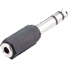   Adapter Klinkenstecker 6,3mm stereo auf Klinkenbuchse 3,5mm stereo metall