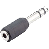 Adapter Klinkenstecker 6,3mm stereo auf Klinkenbuchse 3,5mm stereo metall