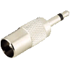   Adapter Klinkenstecker 3,5mm mono an Antennenstecker (IEC-Koaxial-Zentral)