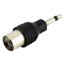   Adapter Klinkenstecker 3,5mm mono an Antennenkupplung (IEC-Koaxial-Zentral)