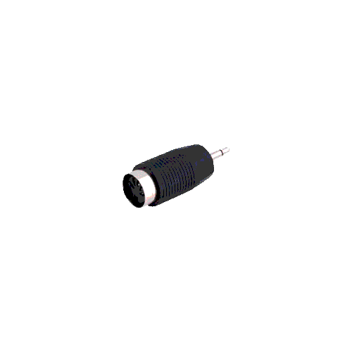 Adapter Klinkenstecker 3,5mm mono an DIN-Buchse 5pol