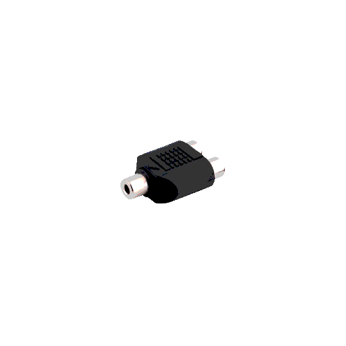 Adapter Klinkenbuchse 3,5mm stereo auf 2x Cinchbuchse