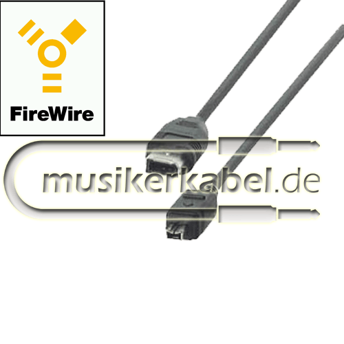   Firewire-Kabel 6pol - 4pol 1,8m