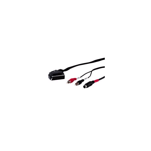   Scart an S-VHS und Cinch stereo, 1,5m