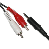 Klinkenstecker 3,5mm stereo - 2x Cinchstecker 15m