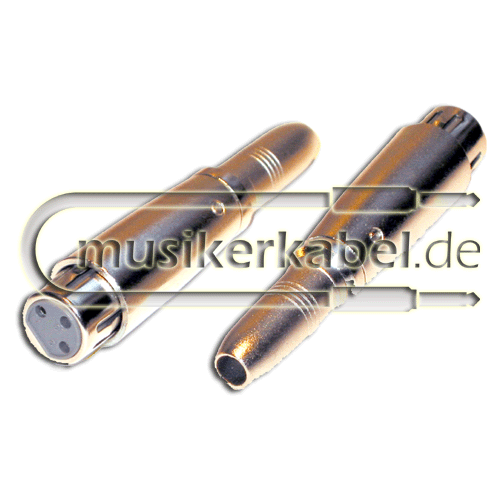   Adapter XLR-Buchse female an Klinkenbuchse 6,3mm mono, Import