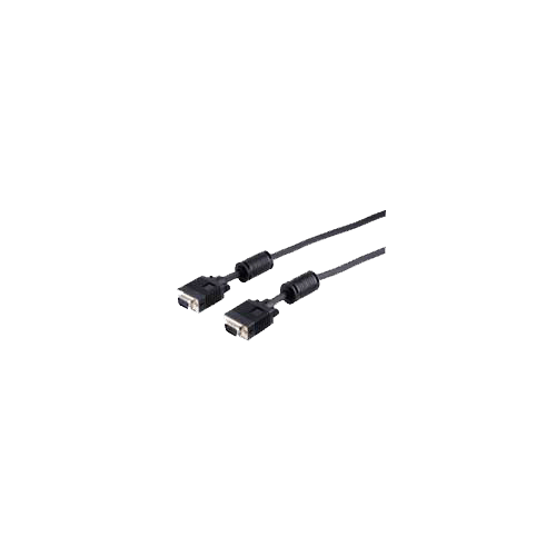 Monitorkabel 15pol HD-Stecker mit 2 Ferrit-Kernen 10m
