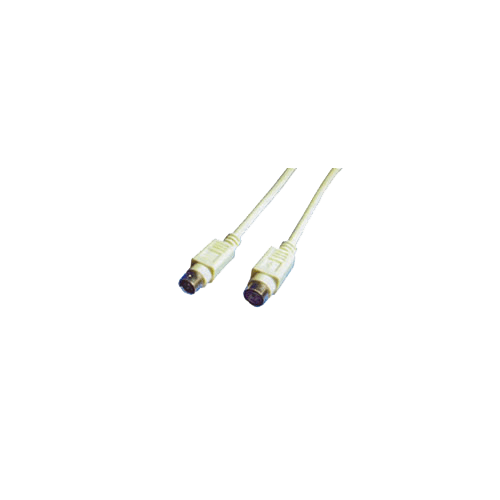   PS-2-Kabel Stecker an Kupplung, 2m