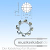  DIN 6797  M3 DIN 6797 A Zahnscheibe M3 vernickelt