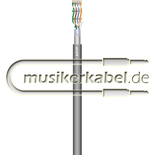   Cat5 Verlege-Kabel S/FTP grau 100m