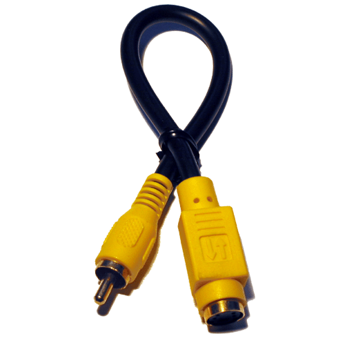   Adapter Cinch-Stecker, S-VHS-Kupplung, aktiv, vergoldete Kontakte
