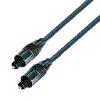   Optisches Kabel 6mm AD, Toslink, Metallstecker, 5,0m