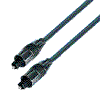   Optisches Kabel 6mm AD, Toslink, Metallstecker, 1,5m