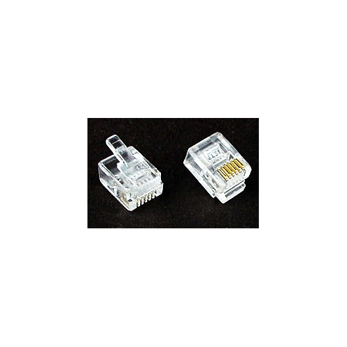   RJ12-Stecker 6P6C, Flachkabel