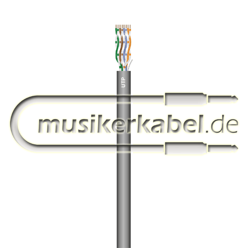   Cat5 Verlege-Kabel UTP LSOH grau 100m