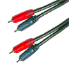 Schulz Kabel GRCA 42 2x Cinchstecker - 2x Cinchstecker (verg.) 1m
